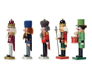 Michele’s mother’s nutcracker collection. The tall Santa nutcracker is an interloper from Michele’s collection. Photo by Pete Paterson.