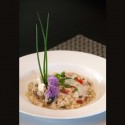 Norman’s Mushroom-Roasted-Red-Pepper Risotto. Photo by MK Lynde.