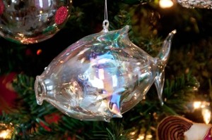 This translucent ornament was purchased in Hilton Head, South Carolina where ocean motifs abound. Photo by Pete Paterson.