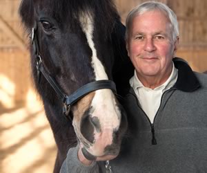 David Peterson and his horse Malibou