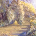 Linda Jenetti ~ Boyne River from 4th Line Bridge 24 x 30" oil on canvas