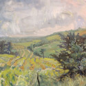 Linda Jenetti ~ Fifth Line, looking east 24 x 30" oil on canvas