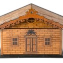 Alexander Cooper constructed this parquetry “cottage” box. Originally from Belwood, the painter and decorator relocated his home and trade to Orangeville in 1900. Photo by Pete Paterson.
