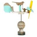 It is unknown who made the two whirligigs, ca 1950s. They are included in a collection of 35 whirligigs donated to the museum’s permanent collection in 2ooo by Canadian artist, the late Robert Markle and his wife Marlene. Photo by Pete Paterson.