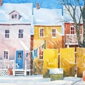Midcity Lane (detail), 10" x 14" ~ Douglas Brown