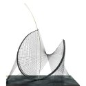 John Ashbourne The Parable of the Balloon and the String aluminium, brass, wood, string 24 x 12 x 30"