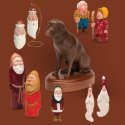 Winston expanded his carving interests to include animals, birds, wood spirits, functional objects and Christmas-themed characters.
