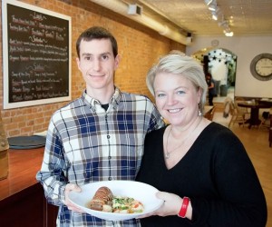 “Don’t fret,” she says. “Use what you have.” Pia sold her Orangeville café to her son-in-law Xel. Photo by Pete Paterson.