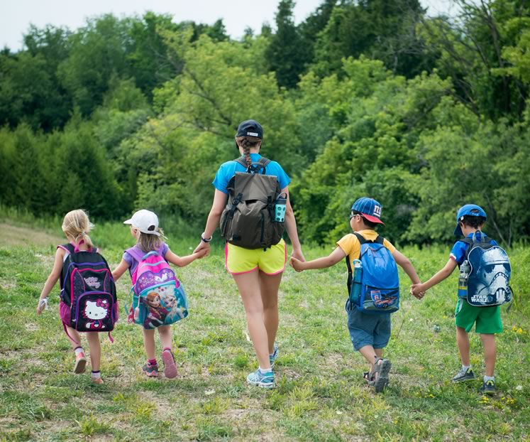 Hiking through a section of the Oak Ridges Moraine is a highlight of the YMCA's summer camp at Cedar Glen. Photo courtesy YMCA Cedar Glen Outdoor Centre.