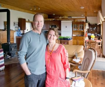 For Mary and Brad Kruger, living lightly doesn’t mean sacrificing comfort for conscience. Photo by Pete Paterson.