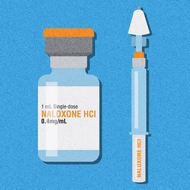 The top priority is ensuring first responders and people at risk have access to naloxone, the injectable drug that can resuscitate overdose patients in one or two minutes. Illustration by Ruth Ann Pearce.