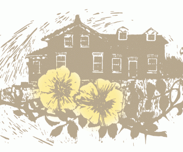 This illustration of Mitchell’s childhood home and the setting for the novel, the Yellow Briar homestead on Mono’s 5th Line, is by Alan Daniel, reprinted from the 1970 edition of the book.