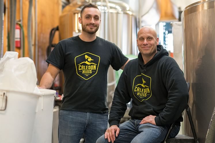 Stefan and son Sebastian work harmoniously together in their chock-a-block brewery. Photo by James MacDonald.