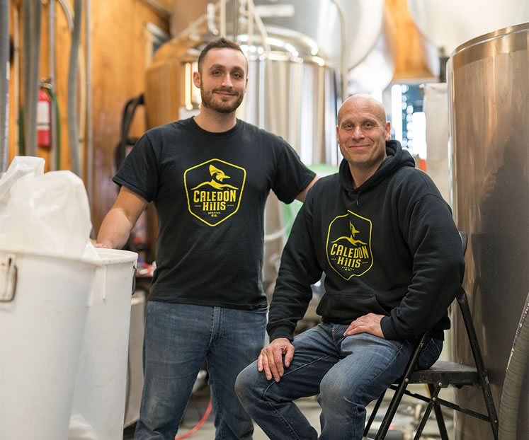 Stefan and son Sebastian work harmoniously together in their chock-a-block brewery. Photo by James MacDonald.