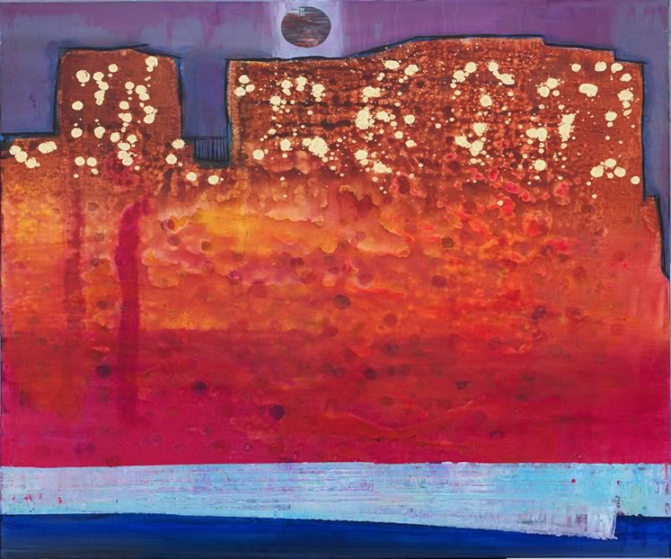 This Is Venice 2017 40" x 40" • Acrylic on canvas ~ by Emilia Perri