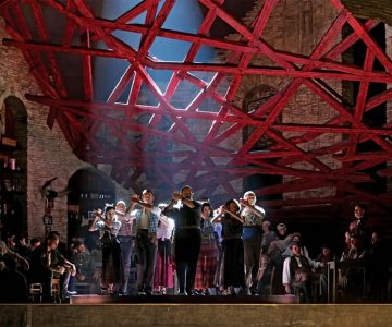 A scene from the Metropolitan Opera’s production of Carmen. Photo courtesy Metropolitan Opera.