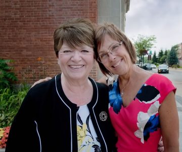 Mary Rose (left) and Darla Fraser are two driving forces behind the effort to make Orangeville a welcome place for seniors. Photo by Rosemary Hasner / Black Dog Creative Arts.