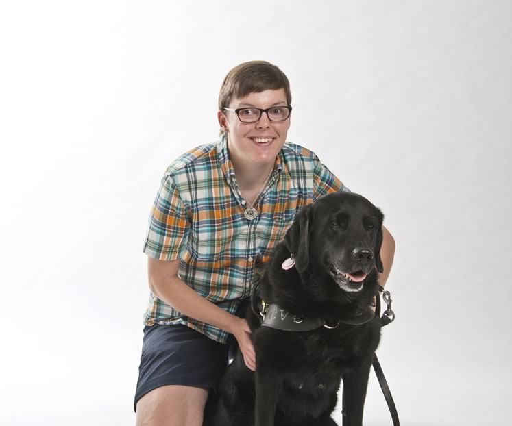 Advocate Extraordinaire: Laura Jotham, 25, Orangeville, and Watson, 10. Photo by Pete Paterson.
