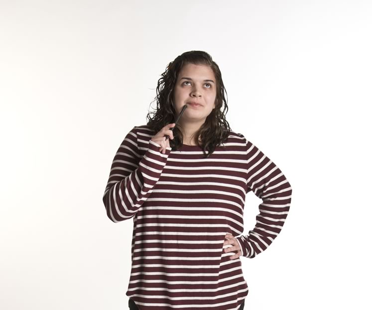 Literary Heart: Julie Hall, 20, Orangeville. Photo by Pete Paterson.
