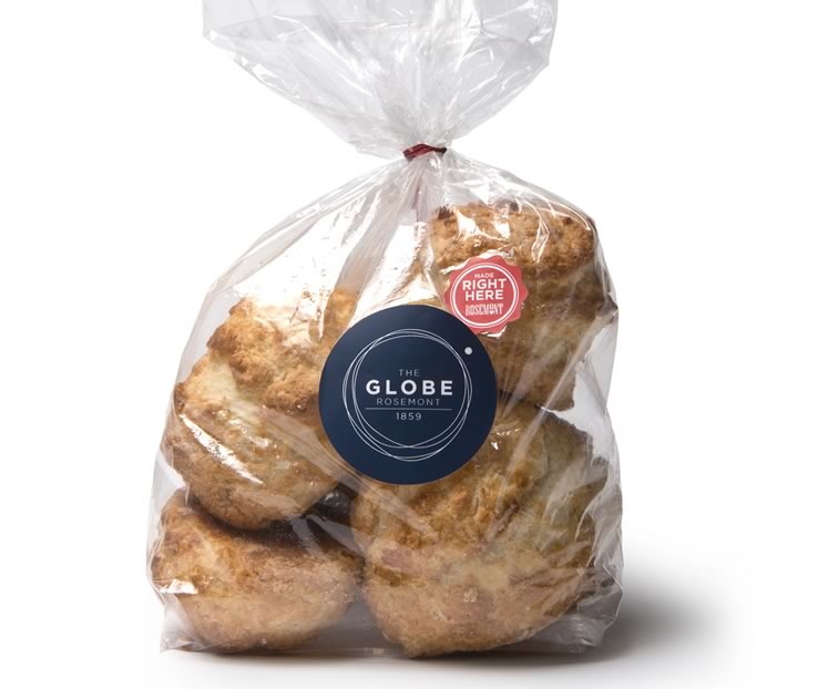 Always on The Globe menu, tea biscuits also sold at the general store. A bag of six is $4.50. Photo by Pete Paterson.
