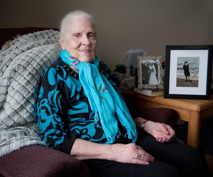 Alice McMahon has called Forks of the Credit home for most of her long and eventful life. Photo by Rosemary Hasner / Black Dog Creative Arts.