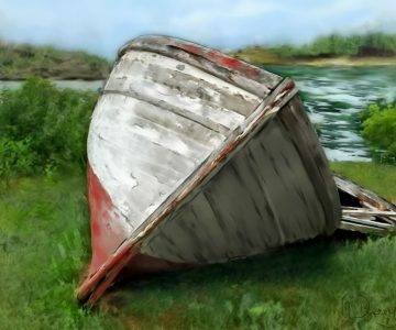 Retired fishing boat ~ by Margaret Derry