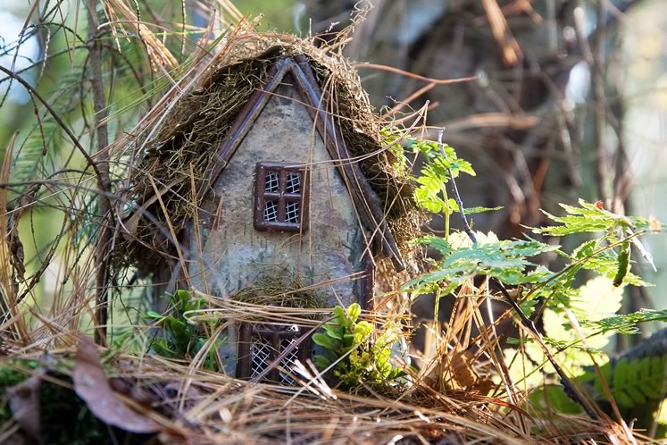 Just when we could use a dose of whimsy, magical miniature abodes have sprung up in local forests. Photo by Rosemary Hasner / Black Dog Creative Arts.