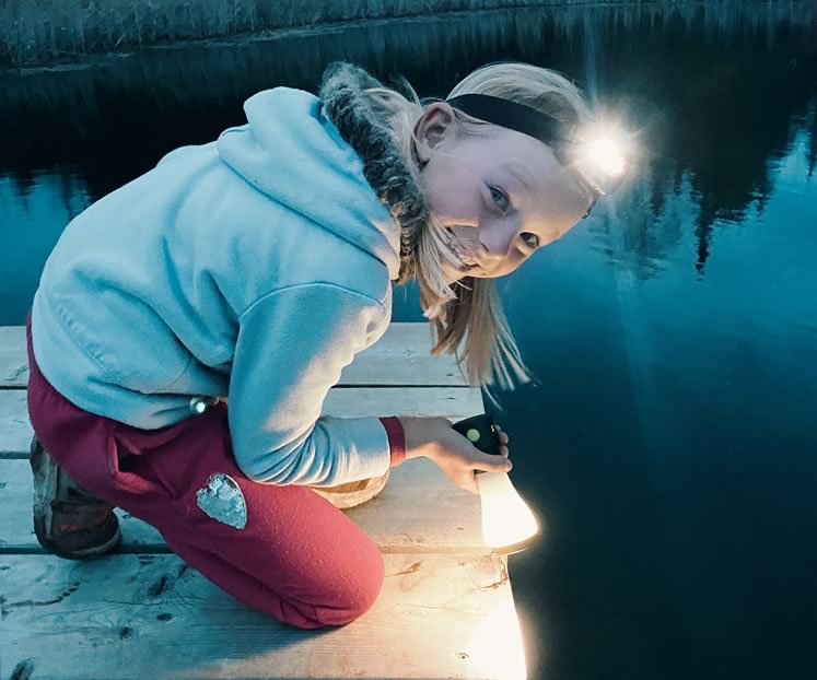 Salamander hunter Eloise MacNeil. Photo by Don Scallen.