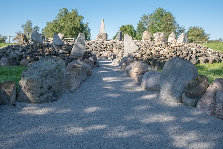 A stone circle Joe Burchell carefully erected on his Caledon property. He transported many of the stones when he moved from the Eastern Townships in Quebec. Photo by Kerry Knudsen.