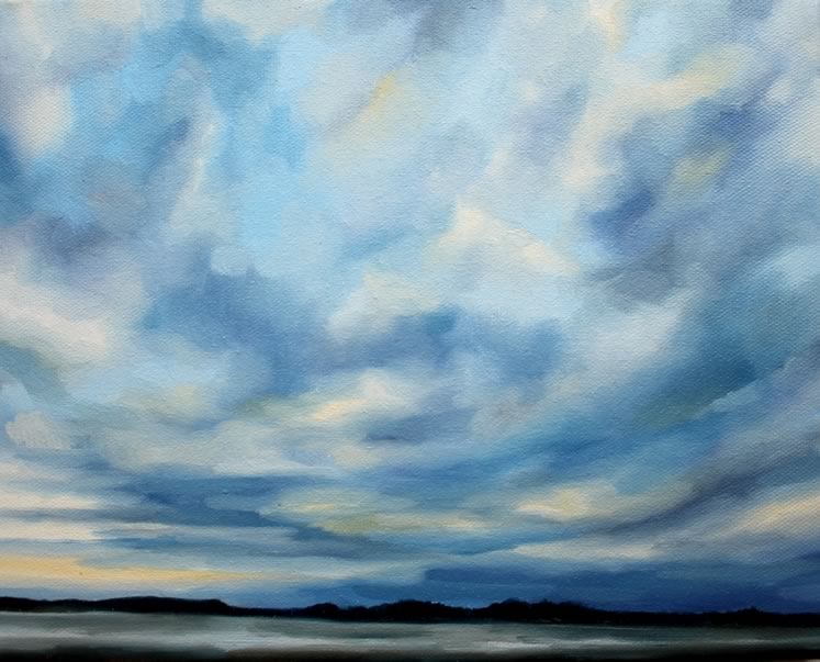 December Light 8" x 10" oil on canvas ~ by Krystle Moore