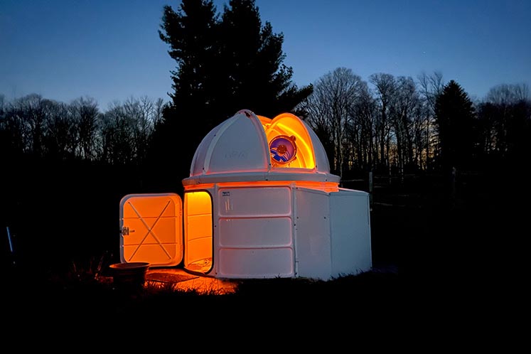 Brad Heide’s Belfountain observatory. Photo by Greg O'Toole.