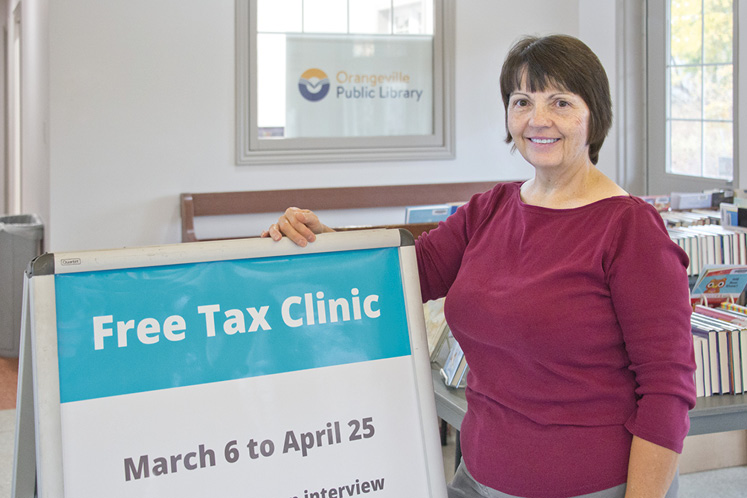 Suzanne Lachance of the Community Volunteer Income Tax Program