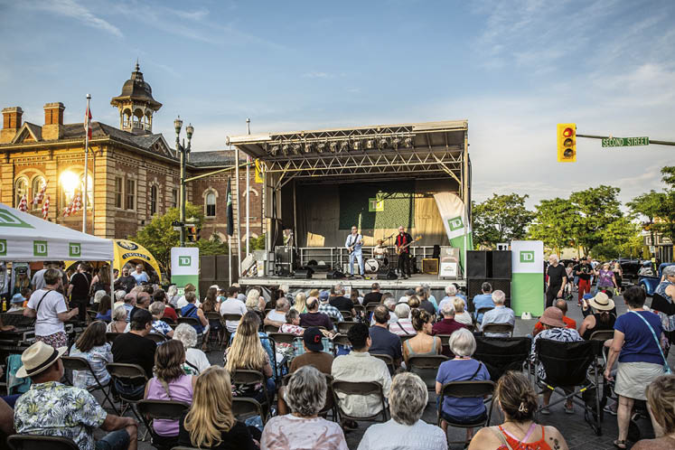 Orangeville blues and jazz festival 2024 TD stage
