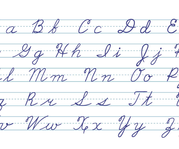 Cursive writing