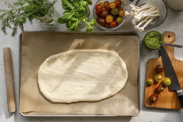 flower focaccia