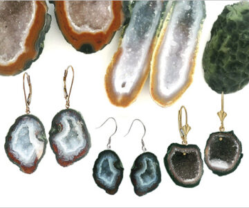 geode earrings