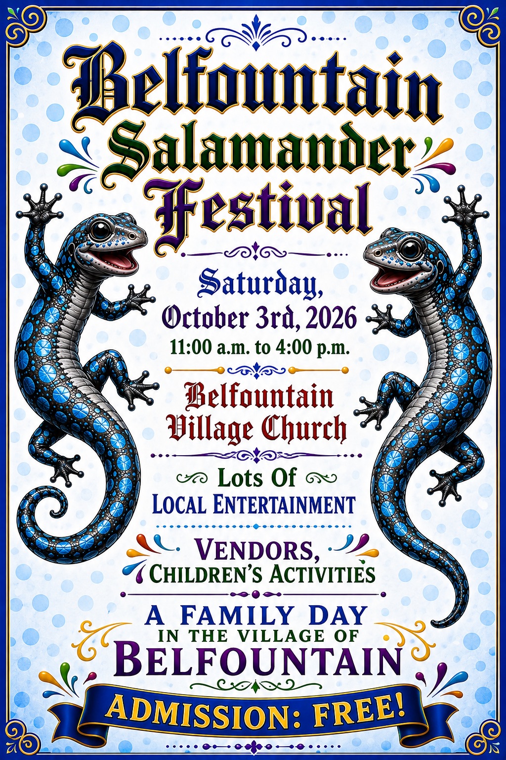 Salamander Festival Poster